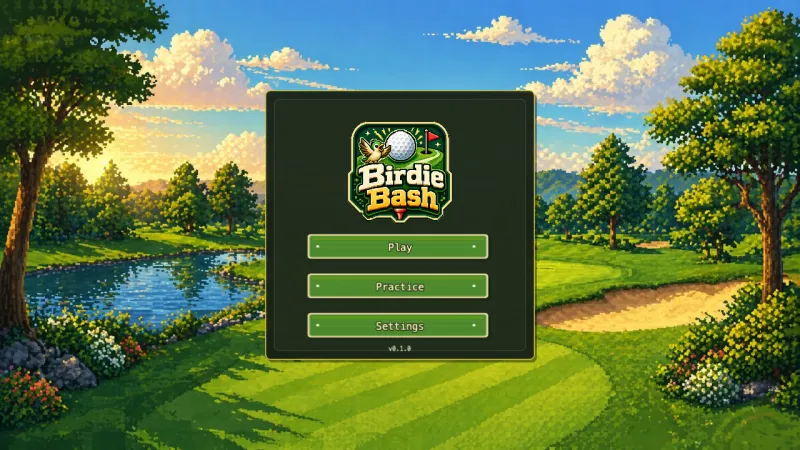 Birdie Bash title screen